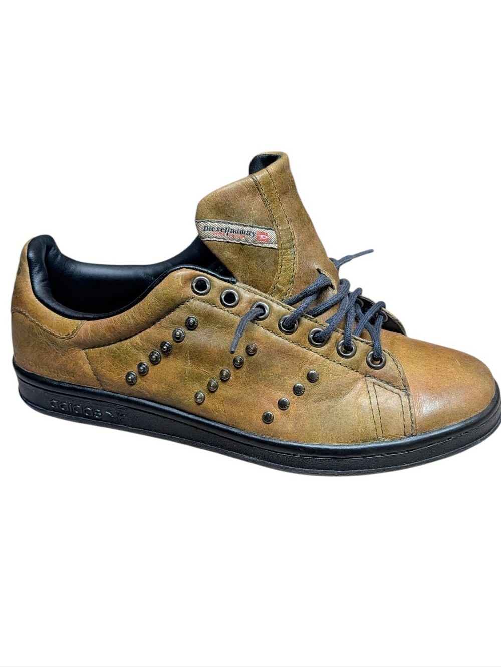 Diesel X Adidas Stan Smith colab LEATHER Metal Spikes,  Brand New Size 9 Mens